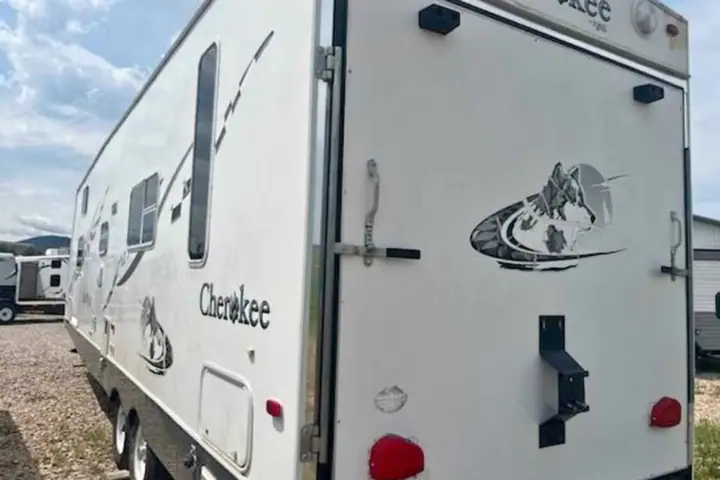 2004 Forest River Cherokee Wolf Pack Toy Hauler on the lot at Signature Auto Sales.