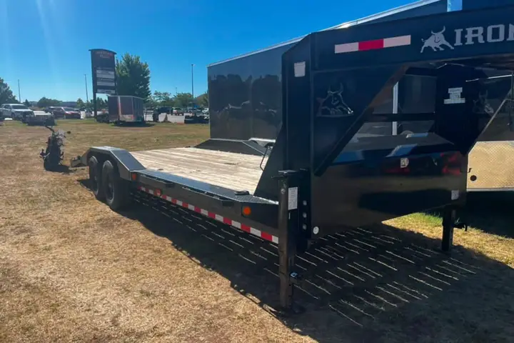 2022 Iron Bull Gooseneck Flatbed 20+4' long on the lot at Signature Auto Sales.
