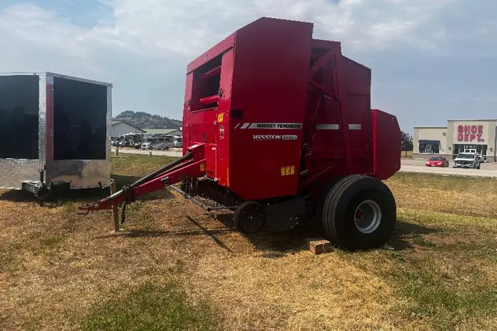 Massy Ferguson Heston 2856A Round Bailer on the lot at Signature Auto Sales.
