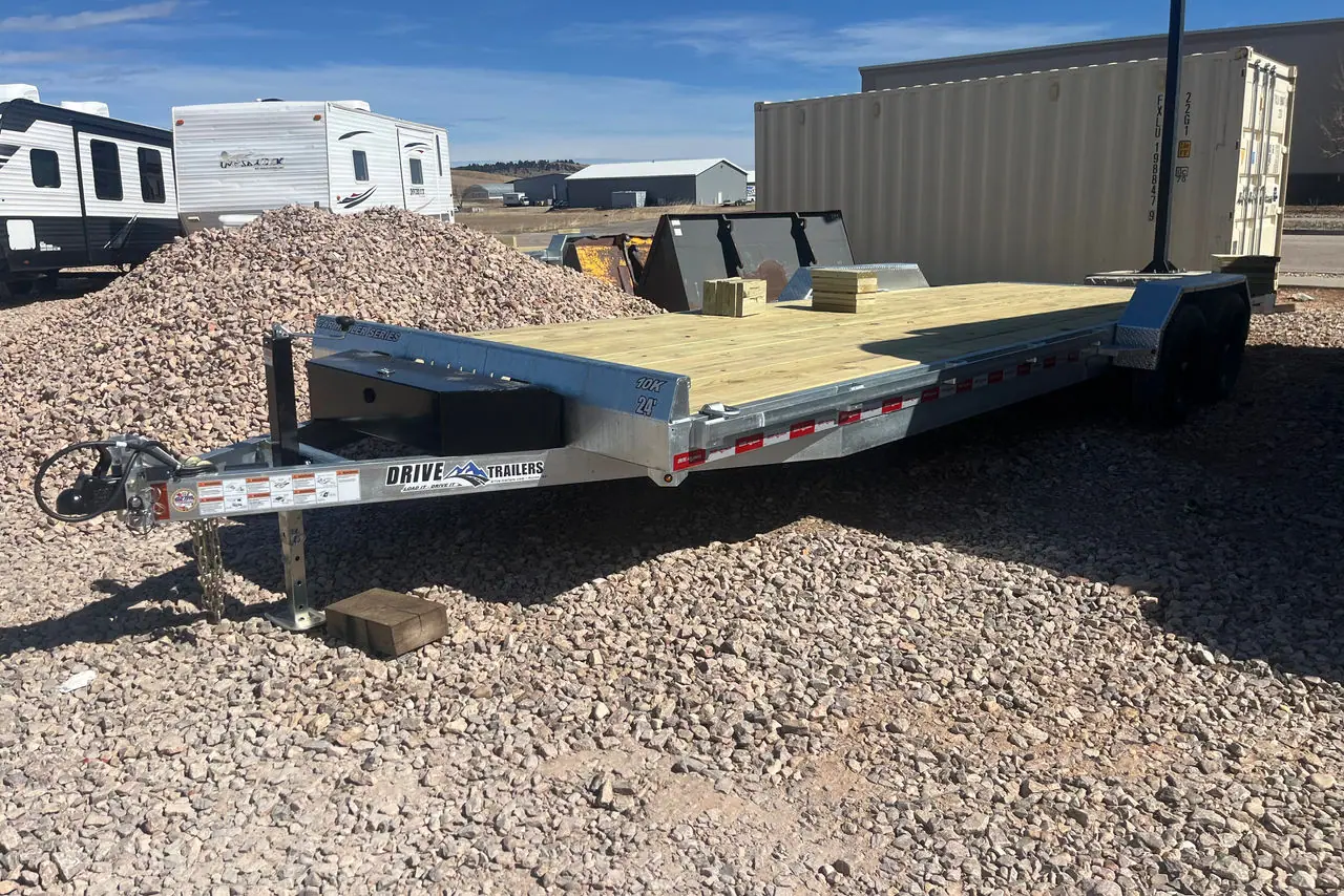 2027 Drive 24' Galvanized 2 5200lb axles Hidden Ramps on the lot at Signature Auto Sales.