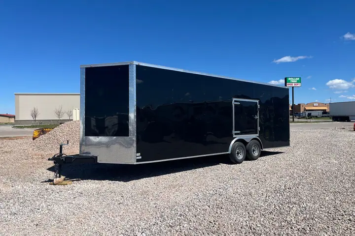 2026 SGAC Enclosed 8.5 x 24 Extra Tall Top w/ driver side assist door on the lot at Signature Auto Sales.