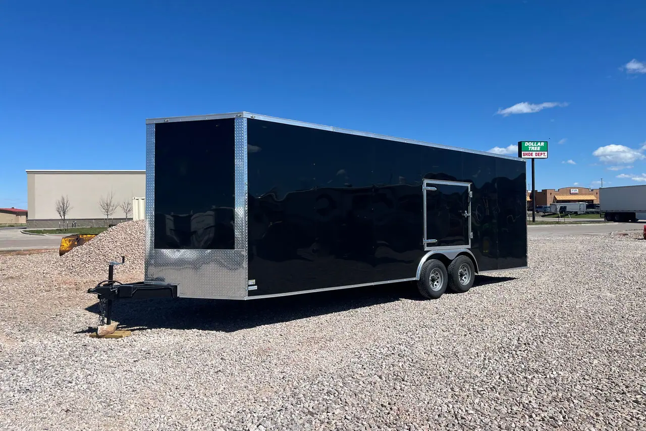 2026 SGAC Enclosed 8.5 x 24 Extra Tall Top w/ driver side assist door on the lot at Signature Auto Sales.