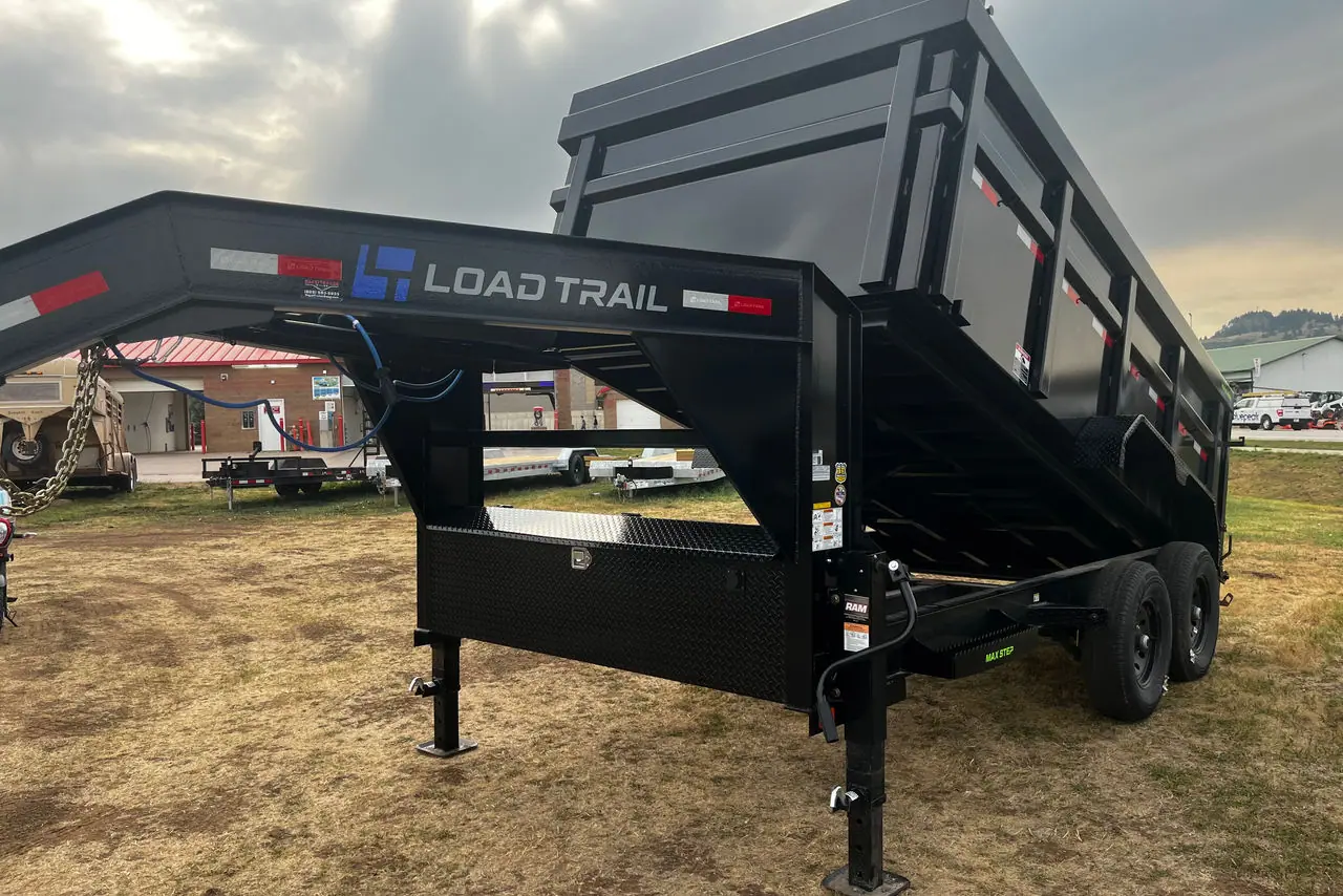 2026 Load Trail 14' Dump Trailer 2 7k Axles on the lot at Signature Auto Sales.