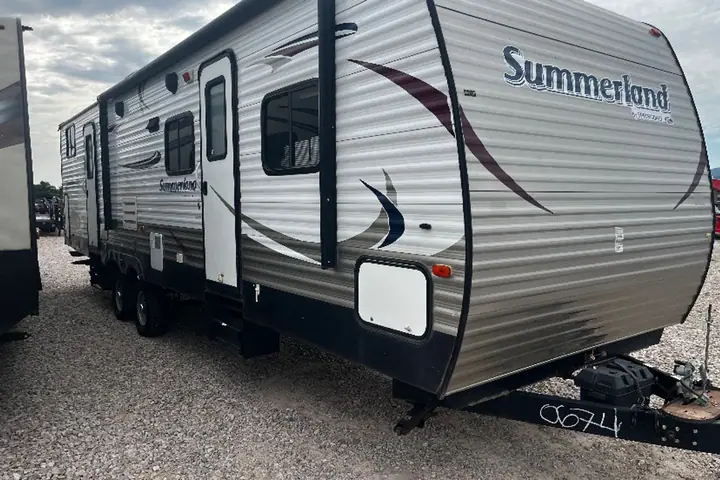 2014 Keystone Summerland 35' on the lot at Signature Auto Sales.