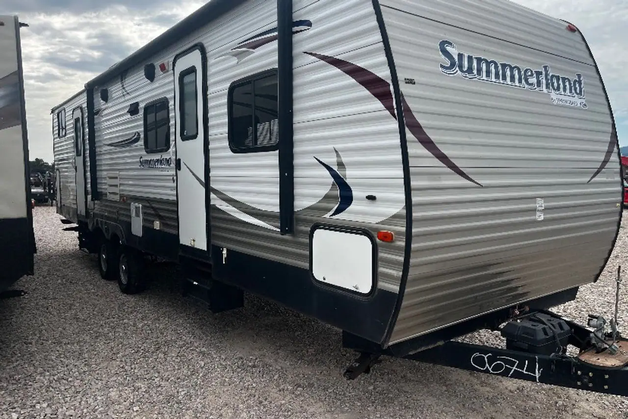 2014 Keystone Summerland 35' on the lot at Signature Auto Sales.